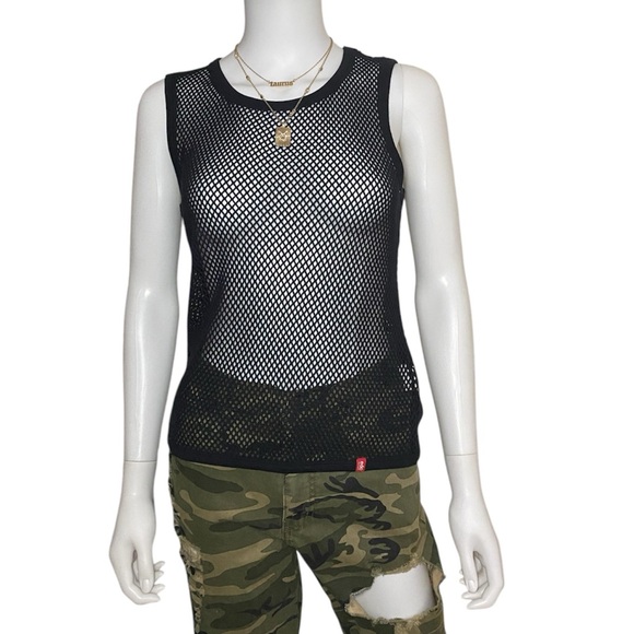 Esprit- Edc Fishnet Tank Top - Picture 1 of 6